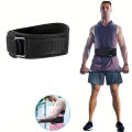 Adjustable Weight Lifting Belt 1 Piece Waist Trainer with Double D-Ring Buckle for Squat Dumbbell Barbell Exercises Fitness Belt. 