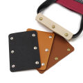 2 Pieces Leather Luggage Handle Wraps Handbag Handle Grip Protectors, Soft Purse Strap Cover Pad with Brass Clasps.