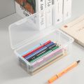 1PC Transparent Pencil Case Sketch Plastic Pencil Case Storage Case Art Student Pencil Case Large Capacity Toolbox.