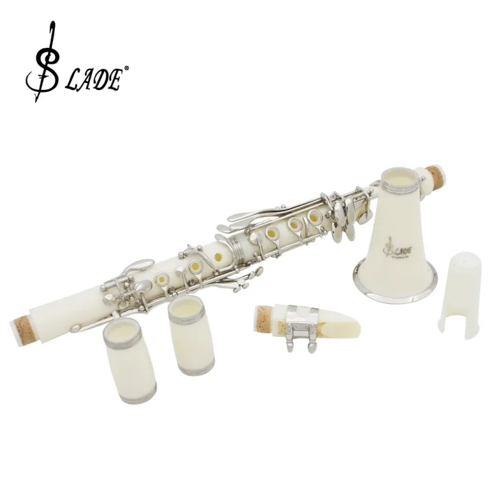 SLADE%20Clarinet%20Bb%2017%20Keys%206%20Rings%20Clarinet%20Blackwinds%20White%20Clarinetto%20Portable%20Clarinet%20Professional%20Woodwind%20Instruments%20-%20Image%206