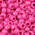100/400pcs 6x9mm Solid Color Large Hole Pony Beads DIY Jewelry Making For Friendship Bracelets & Hair Braids Craft Supplies. 