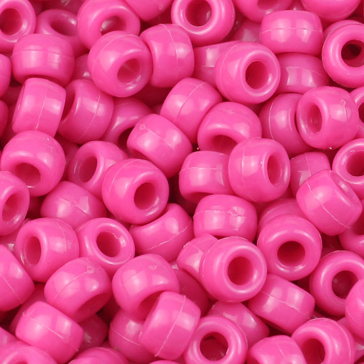 100/400pcs%206x9mm%20Solid%20Color%20Large%20Hole%20Pony%20Beads%20DIY%20Jewelry%20Making%20For%20Friendship%20Bracelets%20&%20Hair%20Braids%20Craft%20Supplies%20-%20Image%207