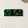 Large Digital Wall Clock Temperature and Date Week Display Night Mode Table Alarm Clock 12/24H Electronic LED Clock Timing Func. 