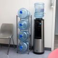 3 Gallon Water Jug Rack, 3-Tier Water Bottle Holder Storage Rack, Water Jug Organizer for Kitchen,Office,Garage, Dark Brown. 