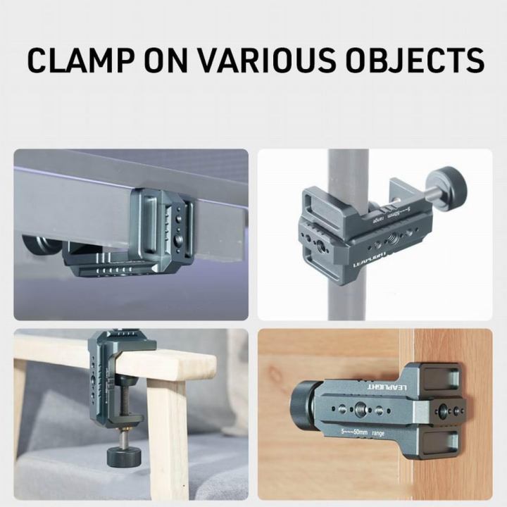 LEAPLIGHT%20Photography%20C%20Clamp%20Aluminum%20Table%20C-clamp%20with%201/4"%20NATO%20Desktop%20Camera%20Mount%20for%20Magic%20Arm%20Video%20Camera%20Light%20Stand%20-%20Image%205