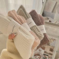 New Winter Socks Women Cashmere Wool Thicken Warm Women Socks Sox Japanese Fashion Harajuku Solid Color Thermal Long Socks. 