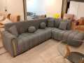 L shape Sofa in bubble design towel fabric. 