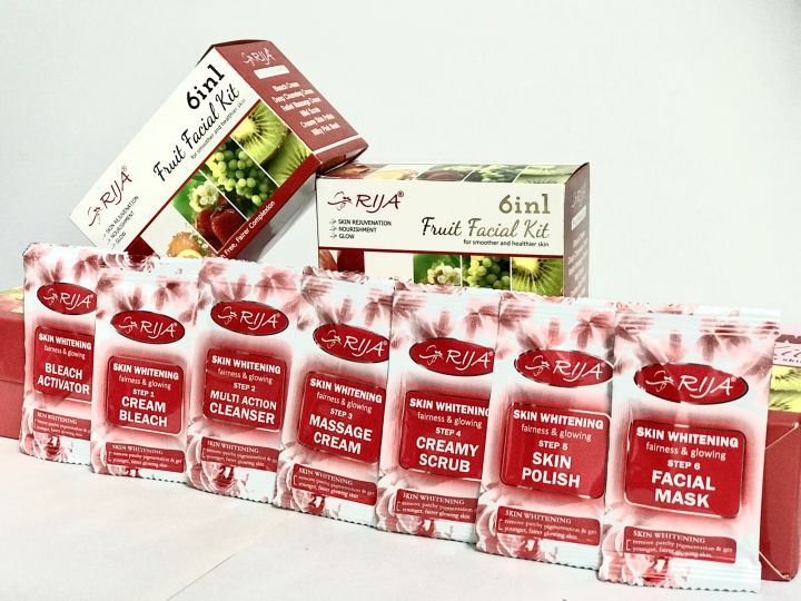 RIJA%206%20in%201%20Fruit%20Facial%20Kit%20For%20Smoother%20&%20Healthier%20Skin,For%20Blemish%20Free,Fairer%20Complexion,%20For%20Skin%20Rejuvenation,Nourishment%20&%20Glow.%20-%20Image%202