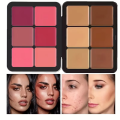 12-Color Iron Box Concealer Blush Cream Matte Highlight Contour Makeup All-in-One Palette. 