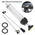 Filling Syringe Delivery Bottle Car Accessories Manual Oil Fluid Transfer Pump Car Tool 200cc Car Oil Fluid Extractor.