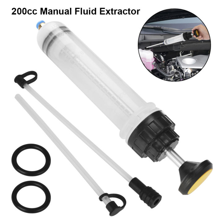 Filling Syringe Delivery Bottle Car Accessories Manual Oil Fluid Transfer Pump Car Tool 200cc Car Oil Fluid Extractor