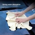 Natural Chamois Skin Car Care Cleaning Cloth Genuine Sheepskin Wash Rag Suede Ultra Absorbent Quick Dry Towels for Car Wash. 