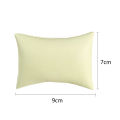 Beige White PU Leather Pillow Stand Hand Ornament Display Mat Watch Bracelet Bangle Holder Jewelry Pillow. 