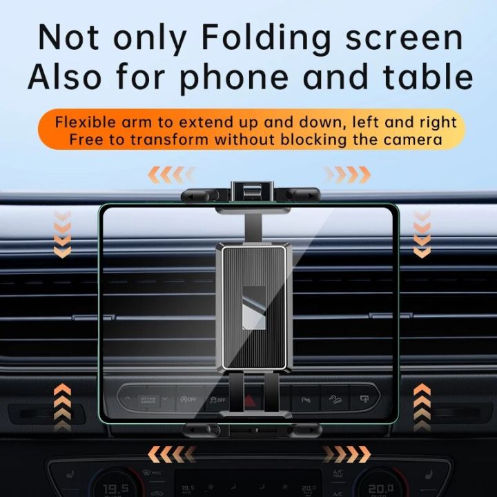 Car%20Air%20Vent%20Universa%20Holder%20Mount,%20Stand%20Compatible%20with%207"%20-%2012.9"%20Tablets%20iPad%20,4"%20-%207"Folding%20Screen/straight%20Panel%20Phone%20-%20Image%204