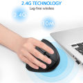 2.4G Wireless Mouse Vertical Ergonomic Mause Gamer Right Hand USB Gaming Computer Mice for PC Laptop Home Office.