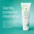 Forever Aloe body wash for skin moisture and Hydration , remove skin dead cells and makes skin soft - 236 grams. 