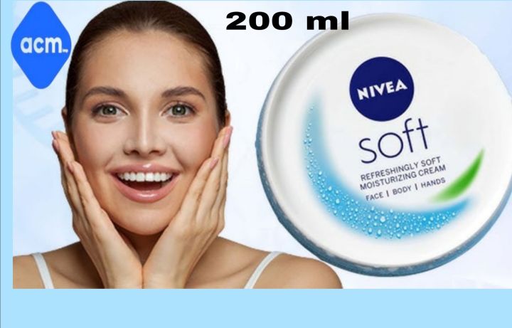 NIVEA Soft Moisture Moisturising Cream 200Ml Original Made In Germany