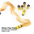 NEW Fly Sticky Paper Strip Strong Glue Double Sided Flies Paper Strips Flying Insect Bug Mosquitos Catcher Roll Tape. 