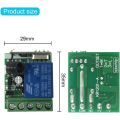 433Mhz Universal Wireless Remote Control Switch DC 12V 1CH Relay Receiver Module RF Transmitter Momentary Toggle Latch for Gate. 