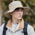 New Sun Hats for Men Outdoor Fishing Cap Wide Brim Anti-UV Protection Women Bucket Hat Summer Hiking Fisherman Caps. 