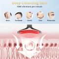 7 Color LED Facial Beauty Device, Multifunctional Face & Neck Massager with Vibration, Red & Blue Light Therapy. 