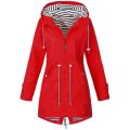 Womens Waterproof Raincoat Casual Basic Outdoors Trench Lightweight Drawstring Jackets Hiking Clothes for Women. 