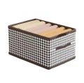 Foldable washable wadrobe Storage Box Folding Basket With Frame Clothing Organizer Drawer Cabinet Bin Containers For Wardrobe Bedroom Closet Home. 