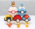New 20 Styles Pokémon Poke Ball Blocks Small Particles Mini Building Assembled Educational Toys.