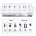 100pcs Car Mixed Plastic Clips Auto Fixing Door Closer Pin Removing Retainer Rivet Screws Disassembly Tools Car Repair Parts. 