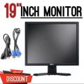 19 Inch Monitor with power cable and vga cable | 19 inch monitor. 