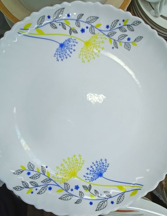 Pyrex Opal Glass Dinner Plate Set 6 Pcs