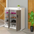 Furnisha Shoe Rack with Cover Shoe Shelf Laminated Board (Finish Color - Albino and White).