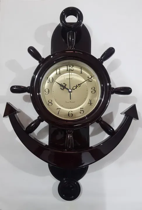WALL%20CLOCK%20ANCHOR%20WALL%20CLOCK%20NEW%20STYLISH%20WALL%20CLOCK%20Wall%20clock%20-%20plastic%20Made-%20Beautiful%20Design-%20Pendulum-%201%20Years%20Warranty%20-%20Image%202