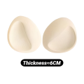 6CM Sponge Padded Bra Thick Push Up Pads Inserts Women Underwear Breast Lift Breathable Pad Lining Insert Enhancers Reusable Cup.