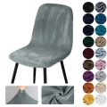 Velvet Short Back Chair Cover Stretch Slipcovers Elastic Seat Chair Cover Dining Room Bar Office Party Banquatet Wedding Kitchen. 