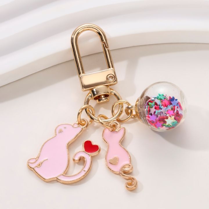 Cartoon%20Enamel%20Shark%20Jellyfish%20Mermaid%20Keychain%20Cat%20Glass%20Beads%20Ball%20Key%20Ring%20For%20School%20Bag%20Accessories%20Headphone%20Cover%20Gifts%20-%20Image%206