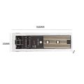 M.2 NVME PCIe NGFF SATA Dual Protocol SSD Case Clear USB Type C 10Gbps PCI-E M2 SSD Transparent External Enclosure Hard Disk Box. 