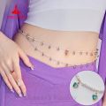 Belly Dance Performance Accessories for Women's Customized Exquisite Pearl Belt Girl's Oriental Belly Dancing Waist Chain.
