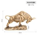 Wall Street Charging Bull Sculpture, Resin Bull Figurines European Style Home Decor Bull Statue. 
