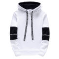 Spring Autumn Fashion Trend Two-Piece Men's Casual Comfortable Large Size Sports Suit Black White Set Tracksuit. 