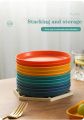 Reusable Round Shaped Plates Eco Friendly 10 pcs Multifunctional Plates Creative Spit Bone Dish Unbreakable Dinner Plates With Stand By Halki jaib. 