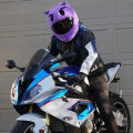 Plush cartoon dog rabbit demon animal helmet cover, bicycle motorcycle multi-function protective helmet does not include helmet. 