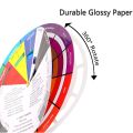 ​​12 Color Mixing Guide Wheel Rotatable Paper Card, for Nail Pigment Tattoo Ink & Microblading Makeup Blending Chart Matching Su. 