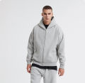 Harajuku Jacket Sweatshirts Men Zip Up Hoodies Jacket Retro Long Sleeve Oversized Black Hooded Sweatshirt Coats.
