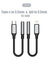 Yesplus Lightning To 3.5mm Audio Converter Cable. 