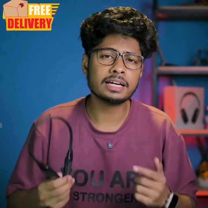 Regrsi wireless Neckband Bluetooth Earphone RE-NY060 Charging becup 200 Hours (Best price)