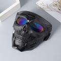 Creative Skull Motorcycle Riding Mask Retro Harley Mask Windproof Dustproof Face Mask Outdoor Goggles Adjustable Elastic Band.