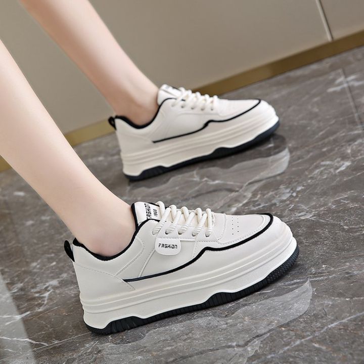 Versatile White Sneakers For Women Spring 2024 New Style Korean Version