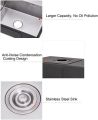 Stainless Steel Sink 1 Basin Kitchen Sink 60 x 45 cm Square Built-in Sink for kitchen. 