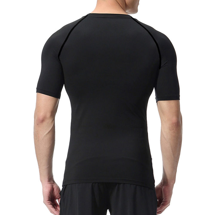 Men's%20Compression%20Shirts%20Summer%20Short%20Sleeves%20Tees%20T-shirt%20Gym%20Workout%20Fitness%20Running%20Tops%20Undershirts%20Baselayer%20Sportswear%20-%20Image%205